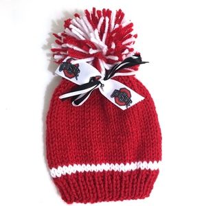 Ohio State University BUCKEYES Handmade Baby Hat *NEW*